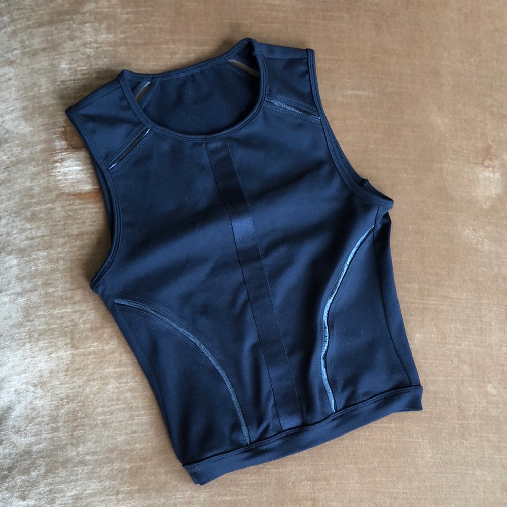 Athletic High performance fabric 4 way stretch moisture wicking Designer top